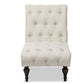 baxton studio layla mid century retro modern grey fabric upholstered button tufted chaise lounge | Modish Furniture Store-5