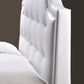 baxton studio carlotta white modern bed with upholstered headboard full size | Modish Furniture Store-5