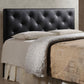 Baxton Studio Baltimore Modern and Contemporary Full Black Faux Leather Upholstered Headboard | Headboards | Modishstore