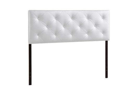 Baxton Studio Baltimore Modern King White Upholstered Headboard | Headboards | Modishstore