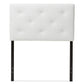 baxton studio baltimore modern and contemporary black faux leather upholstered twin size headboard | Modish Furniture Store-2