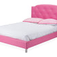 baxton studio canterbury pink leather contemporary full size bed | Modish Furniture Store-2