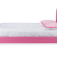 baxton studio canterbury pink leather contemporary full size bed | Modish Furniture Store-3