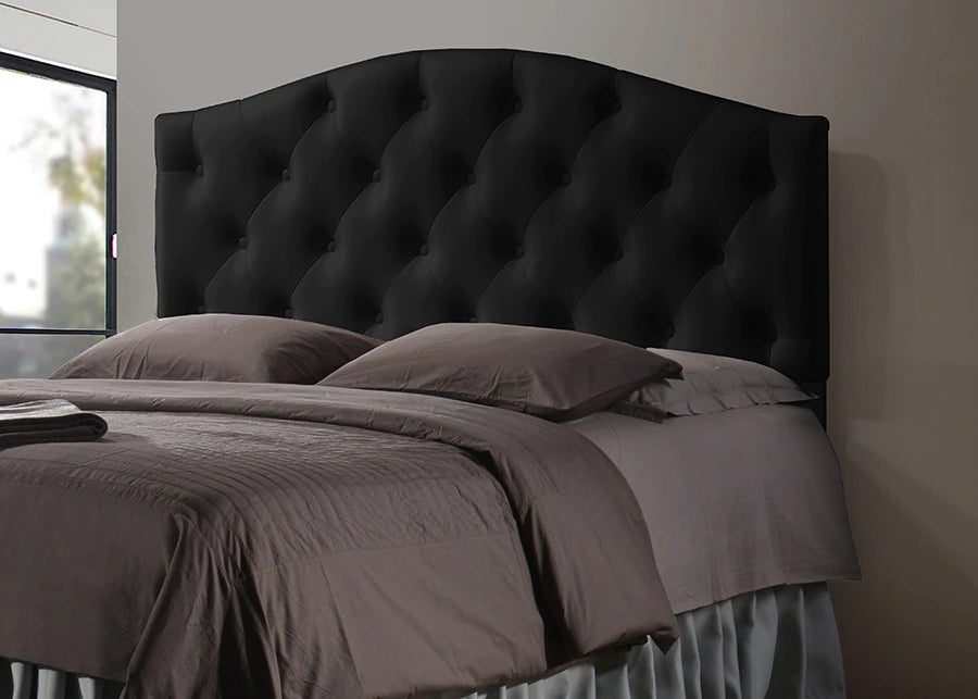 Baxton Studio Myra Modern Full Size White Faux Leather Upholstered Headboard | Headboards | Modishstore - 3