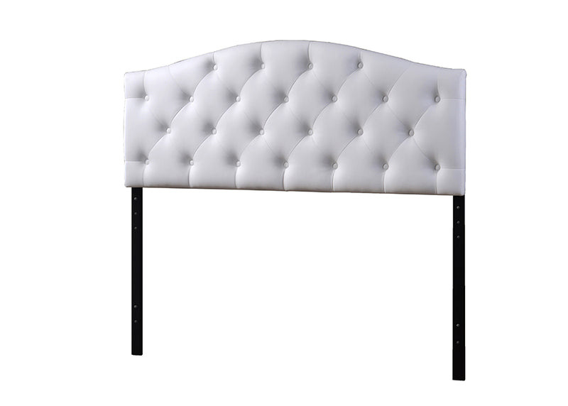 Baxton Studio Myra Modern Queen Size White Upholstered Headboard | Headboards | Modishstore