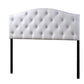 Baxton Studio Myra Modern Full Size White Faux Leather Upholstered Headboard | Headboards | Modishstore - 2