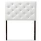 baxton studio viviana modern and contemporary grey fabric upholstered button tufted twin size headboard | Modish Furniture Store-3