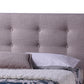 Baxton Studio Jonesy Scandinavian Style Mid-century Beige Fabric Upholstered King Size Platform Bed | Beds | Modishstore - 4