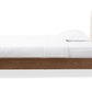 Baxton Studio Alinia Mid-century Retro Modern Grey Fabric Upholstered Walnut Wood Queen Size Platform Bed | Beds | Modishstore - 7