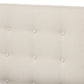 Baxton Studio Alinia Mid-century Retro Modern Grey Fabric Upholstered Walnut Wood Full Size Platform Bed | Beds | Modishstore - 9