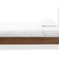 Baxton Studio Alinia Mid-century Retro Modern Grey Fabric Upholstered Walnut Wood Full Size Platform Bed | Beds | Modishstore - 8