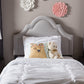 baxton studio rita modern and contemporary dark grey fabric upholstered twin size headboard | Modish Furniture Store-2