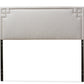 baxton studio geneva modern and contemporary dark grey fabric upholstered queen size headboard | Modish Furniture Store-2