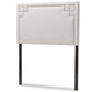 baxton studio geneva modern and contemporary grayish beige fabric upholstered twin size headboard | Modish Furniture Store-3