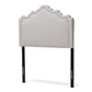 baxton studio nadeen modern and contemporary greyish beige fabric twin size headboard | Modish Furniture Store-2