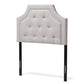baxton studio mars modern and contemporary greyish beige fabric queen size headboard | Modish Furniture Store-2