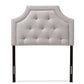 baxton studio mars modern and contemporary greyish beige fabric queen size headboard | Modish Furniture Store-3