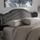 Baxton Studio Avery Modern and Contemporary Dark Grey Fabric Queen Size Headboard | Modishstore | Headboards