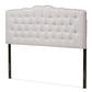 baxton studio lucy modern and contemporary greyish beige fabric queen size headboard | Modish Furniture Store-2