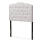 baxton studio lucy modern and contemporary greyish beige fabric twin size headboard | Modish Furniture Store-2