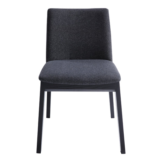 DECO ASH DINING CHAIR CHARCOAL-M2 (Set Of 2) | Modishstore | Dining Chairs