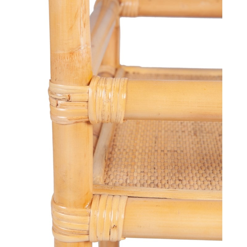 Napali Rattan Rolling Barcart, Natural by Jeffan | Bar Carts | Modishstore - 3