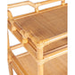 Napali Rattan Rolling Barcart, Natural by Jeffan | Bar Carts | Modishstore - 4