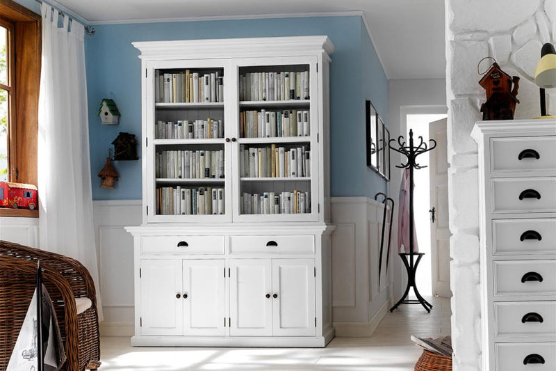 Glass-Display Hutch Unit By Novasolo - BCA594 | Sideboards | Modishstore