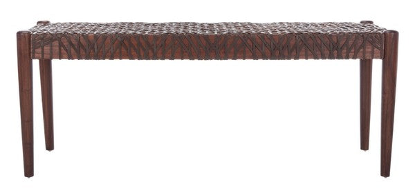 Safavieh Bandelier Leather Weave Bench | Stools & Benches |  Modishstore  - 9