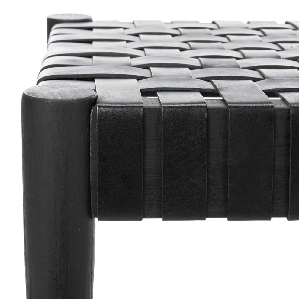 Safavieh Amalia Leather Weave Bench | Benches | Modishstore - 18