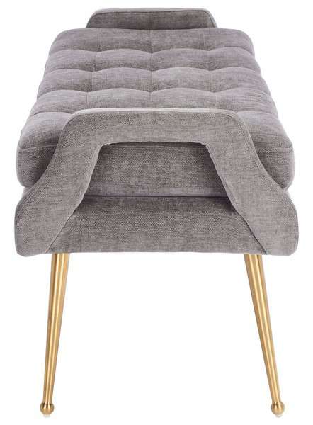 Safavieh Everdeen Bench - Charcoal | Benches | Modishstore - 2
