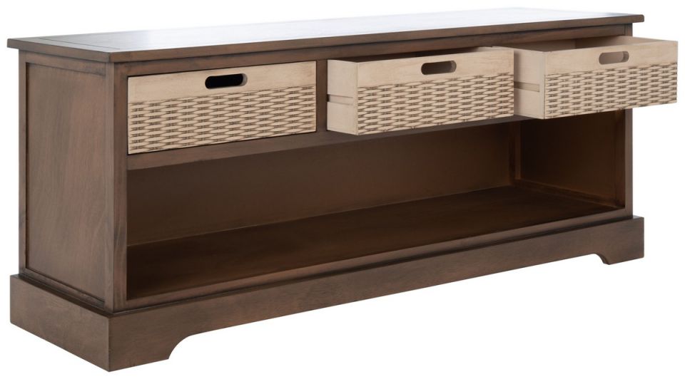 Safavieh Landers 3 Drawer Storage Bench | Benches | Modishstore - 7