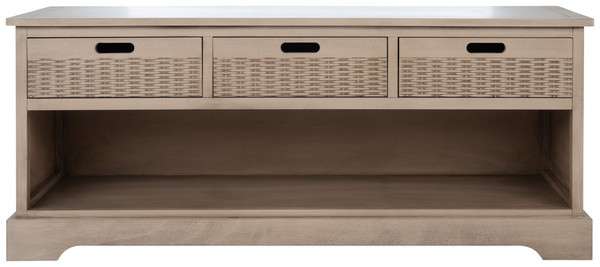 Safavieh Landers 3 Drawer Storage Bench - Sand | Benches | Modishstore