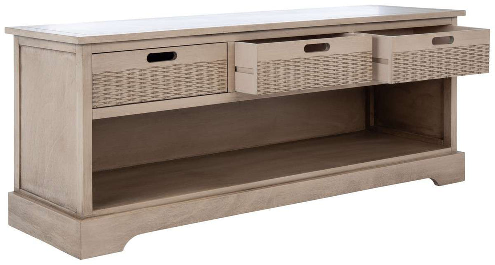 Safavieh Landers 3 Drawer Storage Bench - Sand | Benches | Modishstore - 2