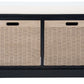Safavieh Landers 2 Drawer/Cushion Storage Bench - Black | Benches | Modishstore - 3