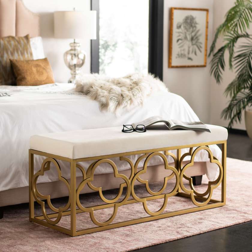 Safavieh Fleur Rectangle Bench | Benches | Modishstore - 2