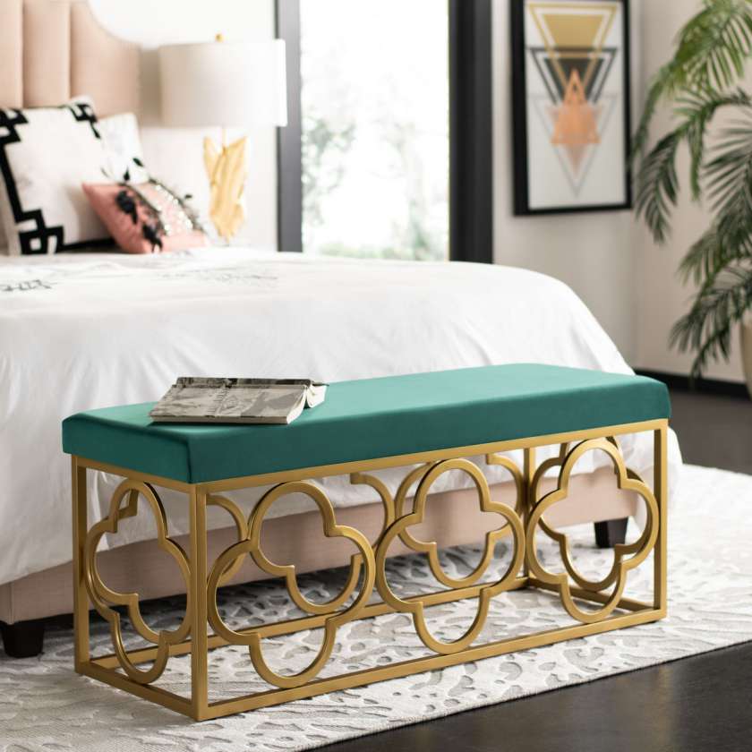Safavieh Fleur Rectangle Bench | Benches | Modishstore - 6