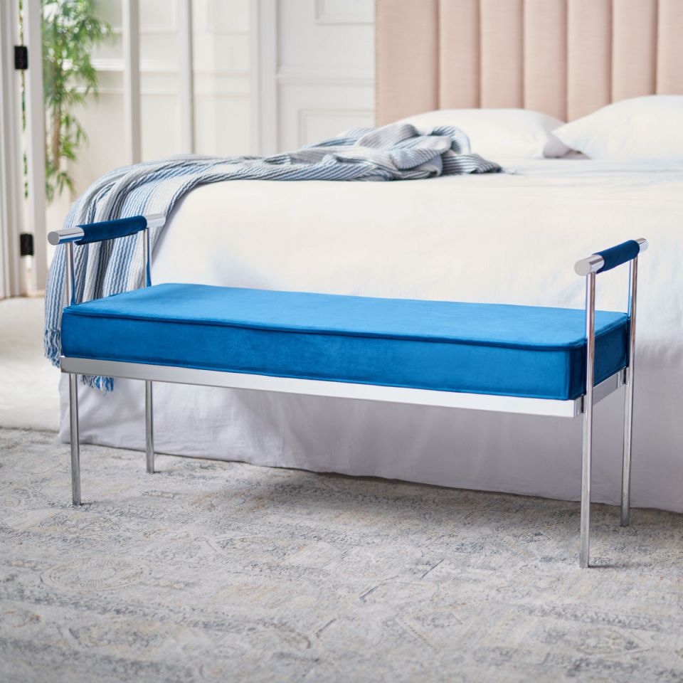 Safavieh Pim Long Rectangle Bench W/ Arms | Benches | Modishstore - 8