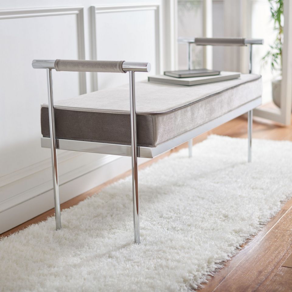 Safavieh Pim Long Rectangle Bench W/ Arms | Benches | Modishstore - 10