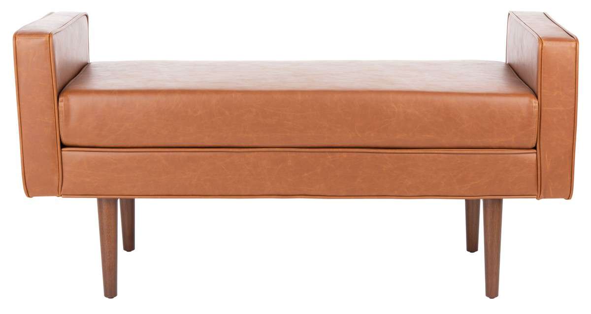 Safavieh Percy Storage Bench - Walnut | Benches | Modishstore