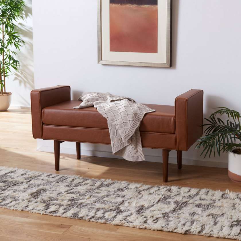 Safavieh Henri Midcentury Bench | Benches | Modishstore - 6