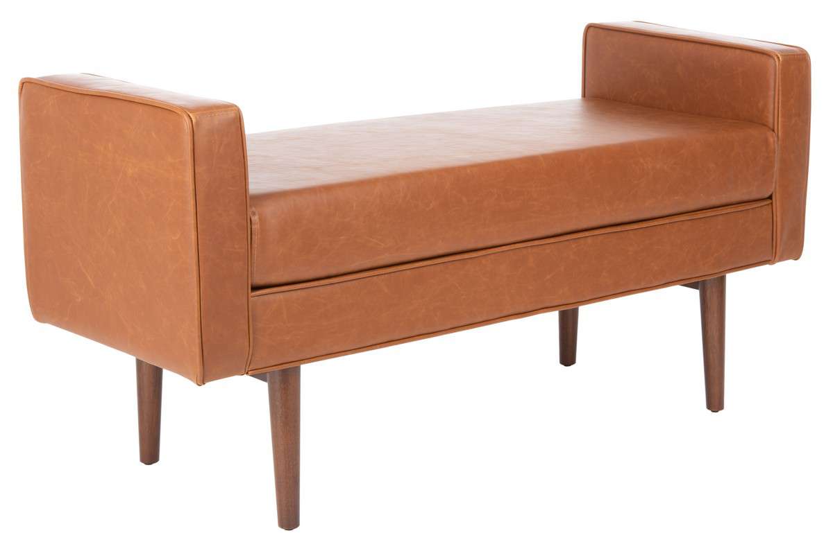 Safavieh Percy Storage Bench - Walnut | Benches | Modishstore - 3