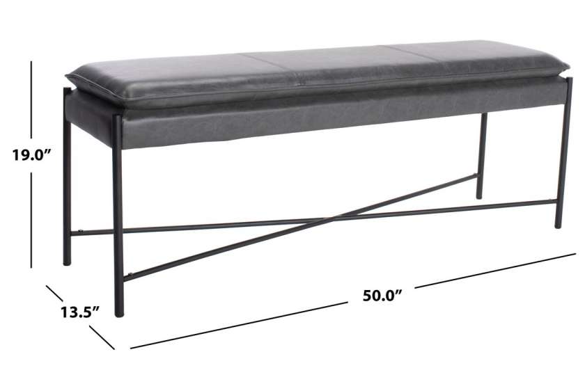 Safavieh Kara Cushioned X Bench | Benches | Modishstore - 4