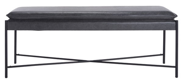 Safavieh Kara Cushioned X Bench | Benches | Modishstore - 2