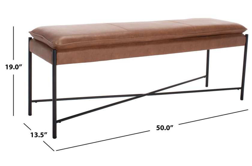 Safavieh Kara Cushioned X Bench | Benches | Modishstore - 8