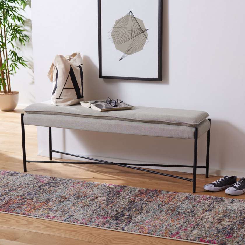 Safavieh Kara Cushioned X Bench | Benches | Modishstore - 15