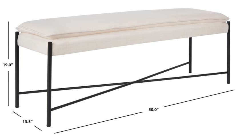 Safavieh Kara Cushioned X Bench | Benches | Modishstore - 10