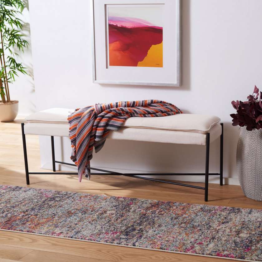 Safavieh Kara Cushioned X Bench | Benches | Modishstore - 14