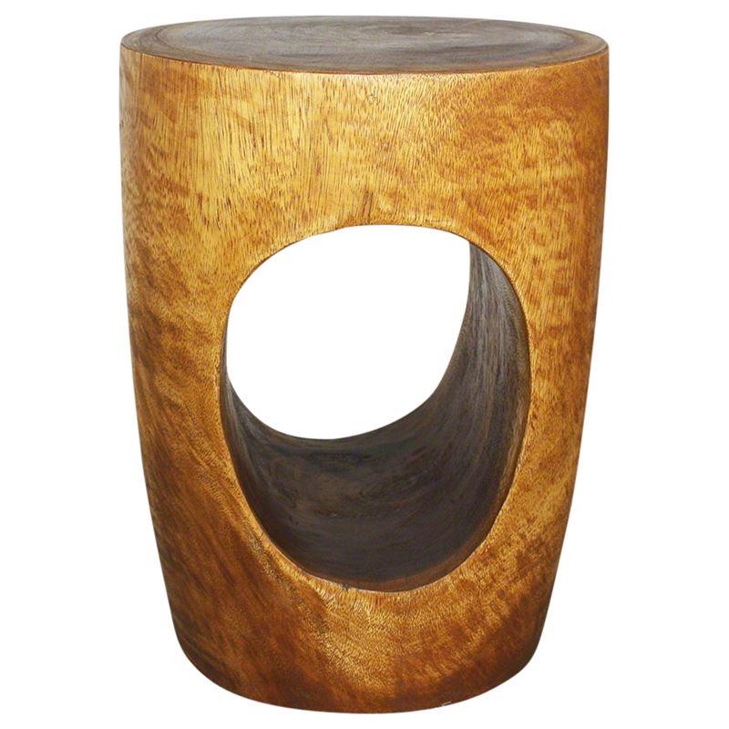 Haussmann Big Eye 15" Dia - Walnut | Stools & Benches | Modishstore-4