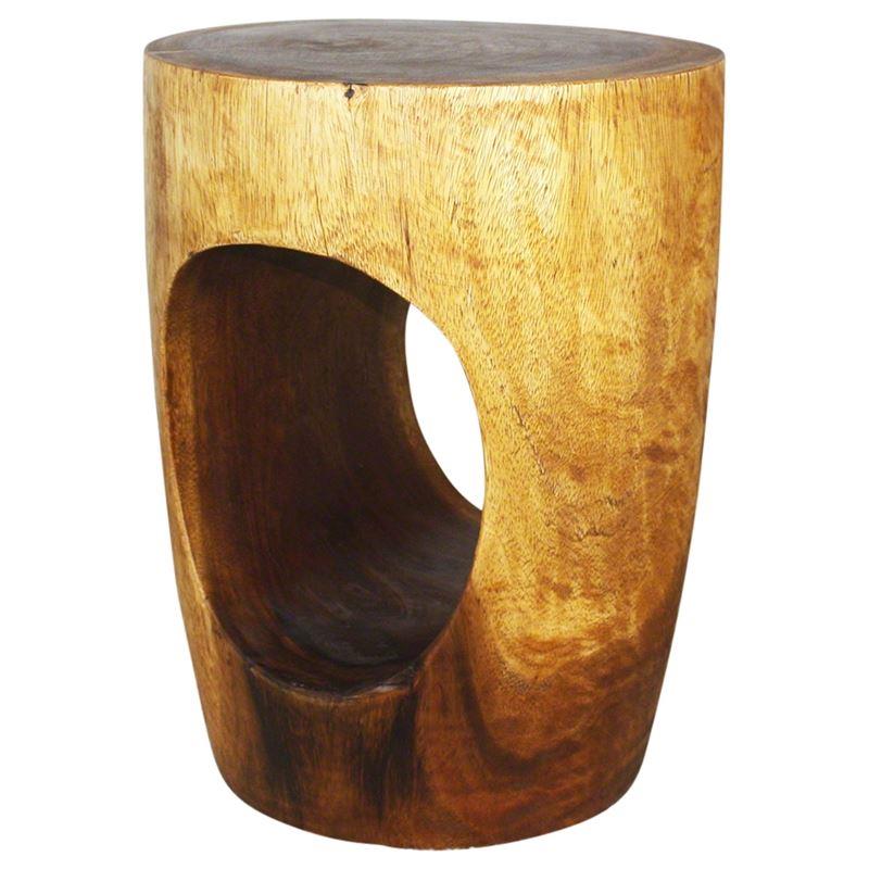 Haussmann Big Eye 15" Dia - Walnut | Stools & Benches | Modishstore-2